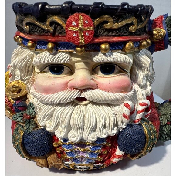 Danson Decor Santa Mug Kris Kringle Nutcracker Colourful 3D Large Decorative 4" - Picture 2 of 8